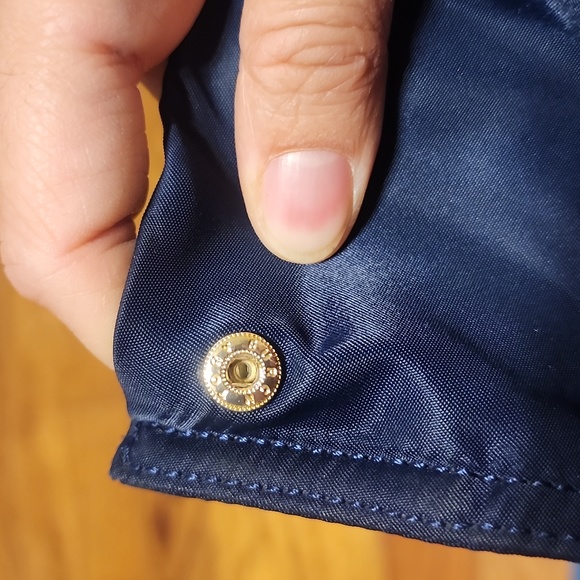 Tory Burch Ella patent nylon tote bag in navy - Picture 13 of 13